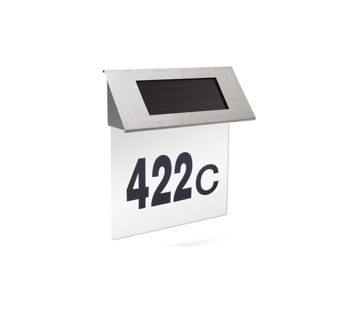 LED Solární domovní číslo LED/1,2V IP44 gl-11446B