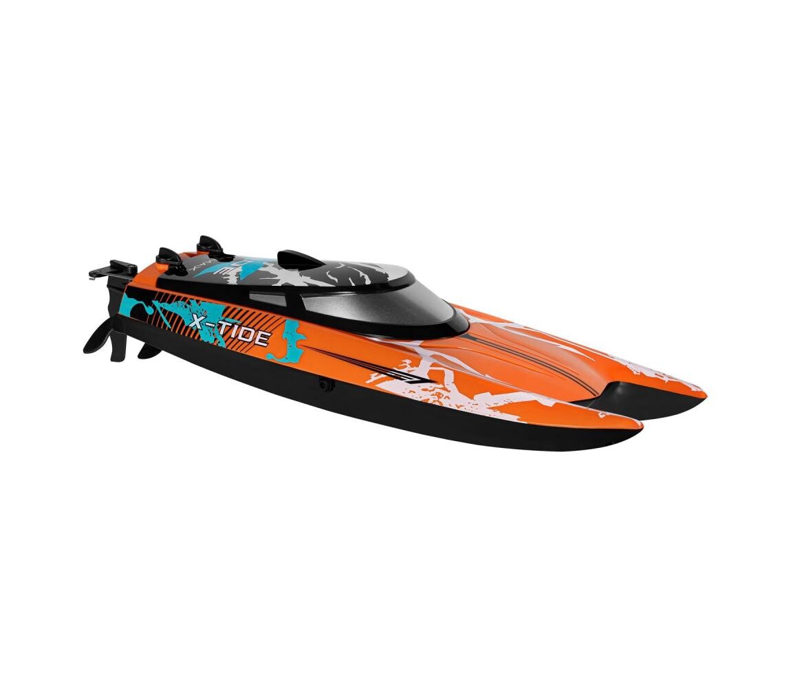 Overmax - RC člun na dálkové ovládání X-TIDE 2400 mAh černá/oranžová 5903771722445