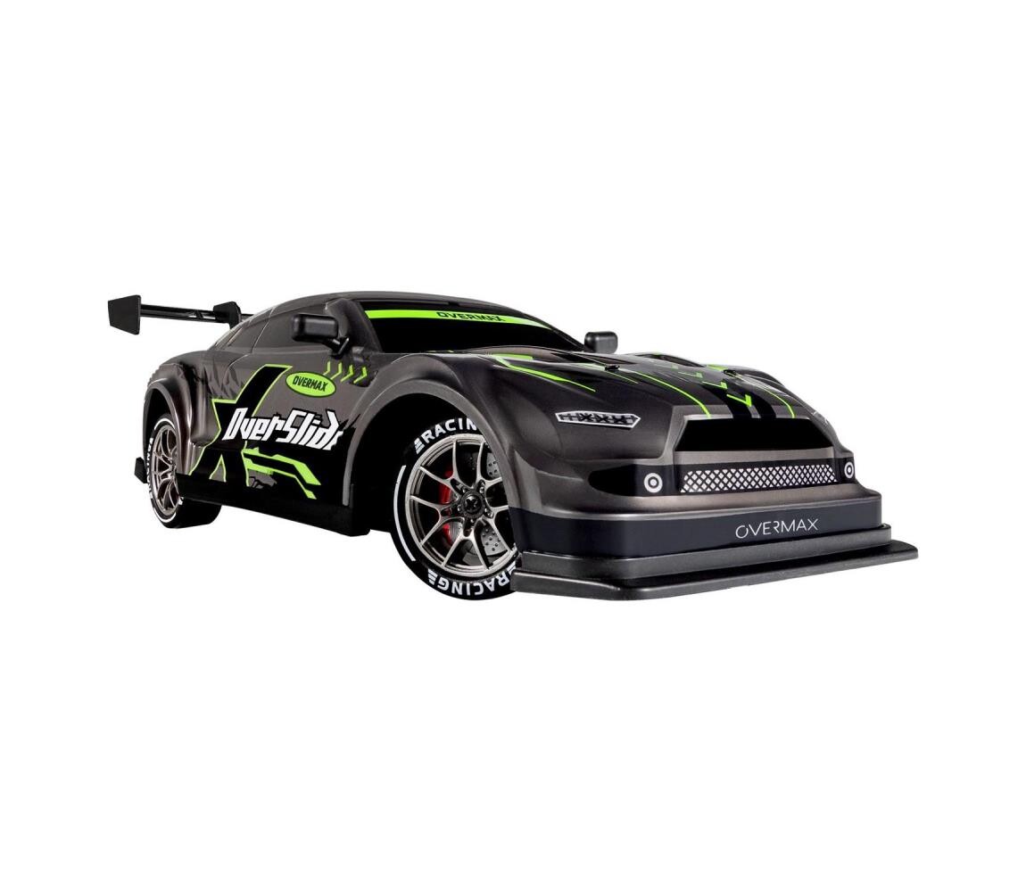 Overmax - RC drift auto na dálkové ovládání X-OVERSLIDE 1000 mAh černá/zelená 5903771723183