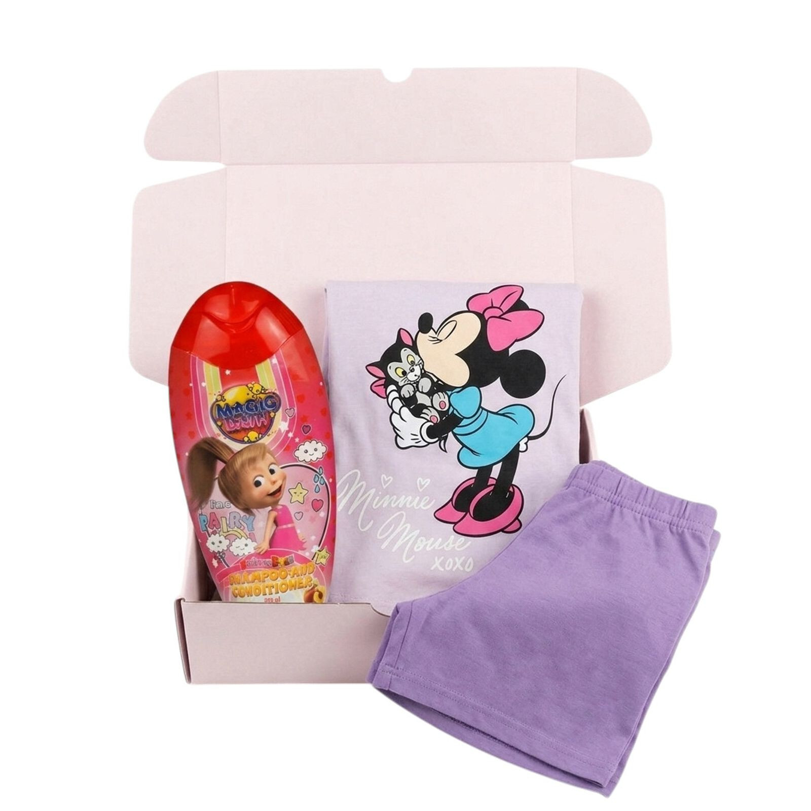 Dívčí dárková sada pyžamo Minnie a šampón Máša a medvěd (2TAKJT2) 110/116