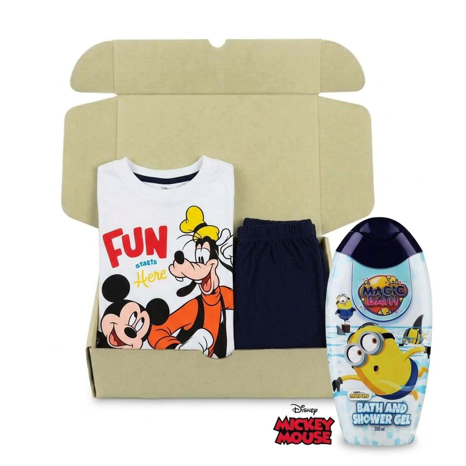 Chlapecká dárková sada pyžamo Mickey a sprchový gel Mimoni (2TAKJT1) 92