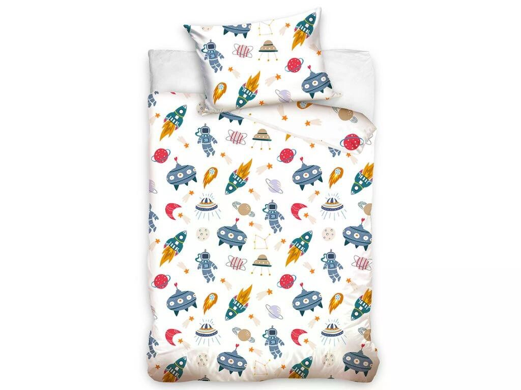 Carbotex Povlečení do postýlky 100x135 + 40x60 cm - Vesmírná Mise