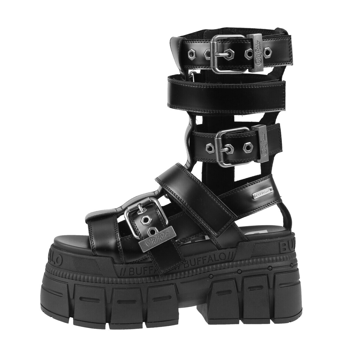 žabky unisex - GOSPHER ZEUS - BUFFALO - 1602311-BLK 37