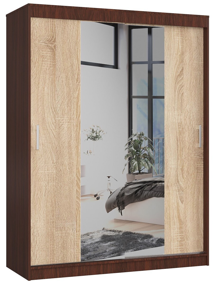POSUVNÁ SKŘÍŇ 150cm CLP WENGE / SONOMA