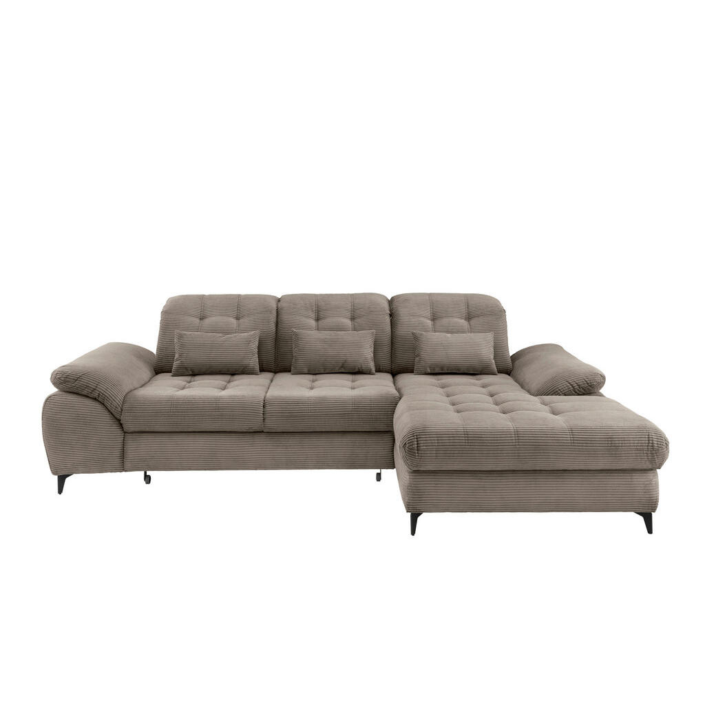 Livetastic ROHOVÁ ROZKLÁDACÍ POHOVKA, textil, šedavě hnědá