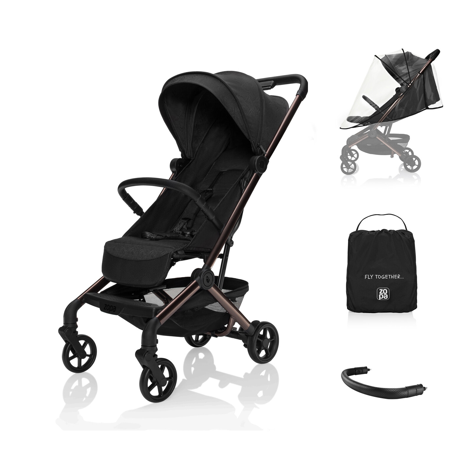 Zopa Sportovní kočárek Jet SET, Quartz Black