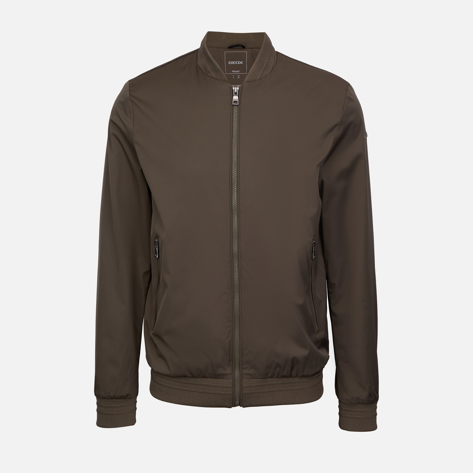 Pánská hnědá bomber bunda Geox Avola