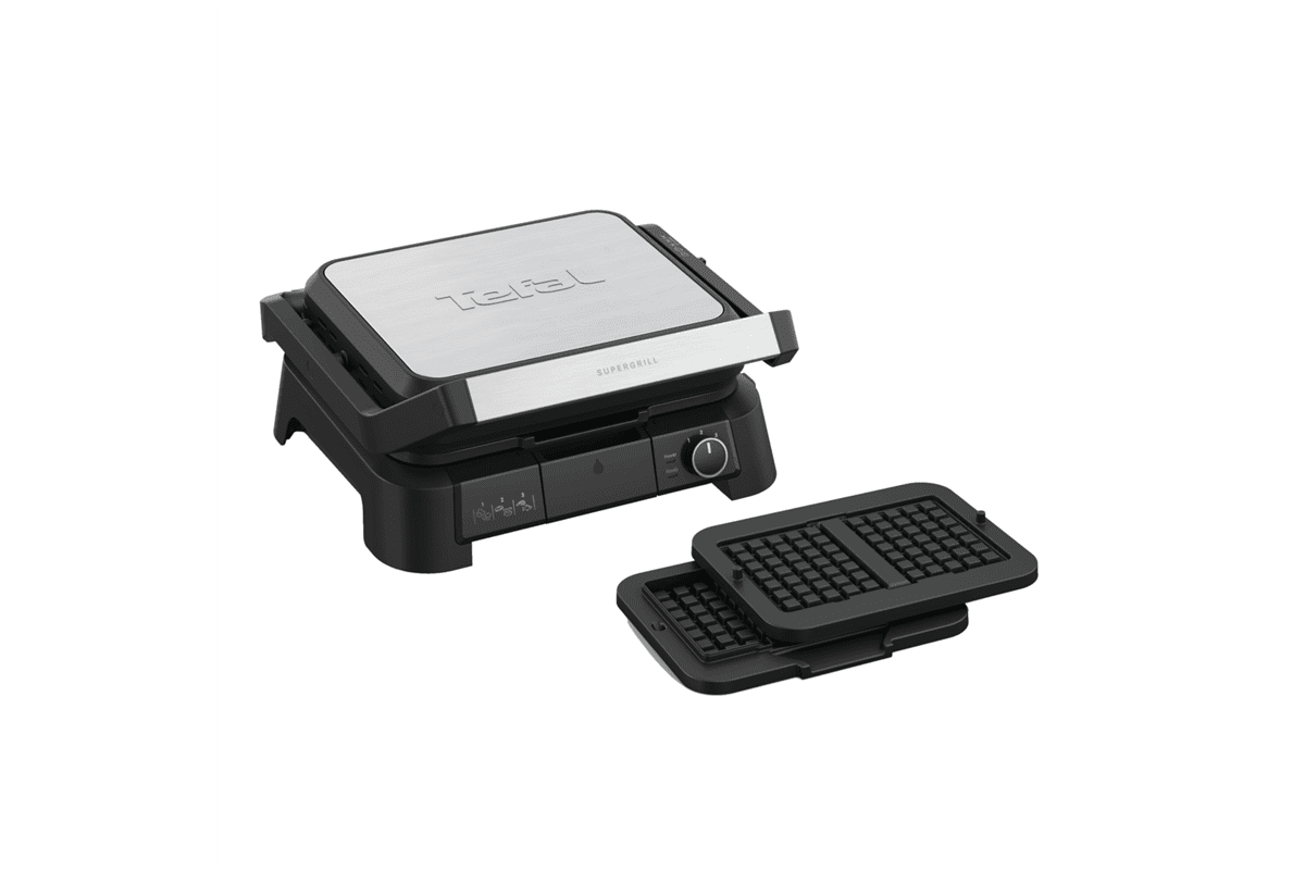 Kontaktní gril Tefal SuperGrill 4v1 + s příslušenstvím na vafle GC517DE0