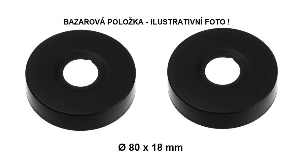 Eco produkty Černá rozeta za baterii G 3/4