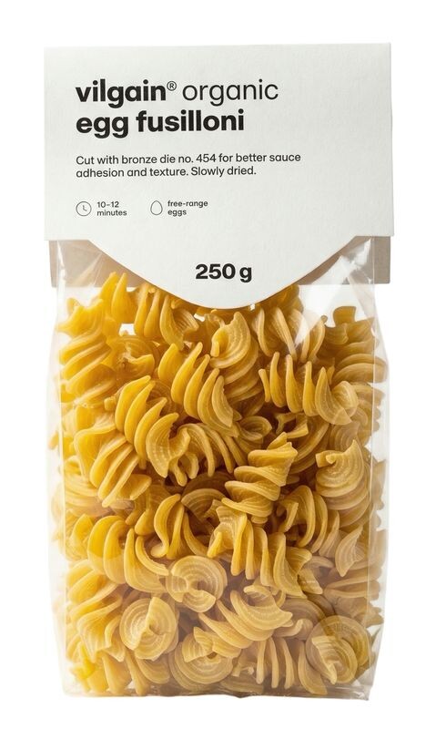 Vilgain Vaječné těstoviny BIO – fusilloni 250 g