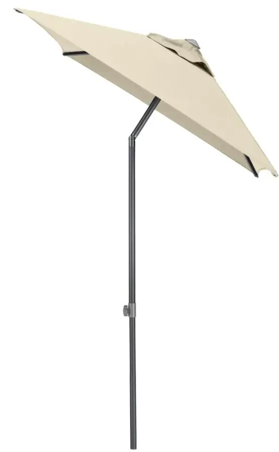 KETTLER Slunečník KETTLER EASY PUSH 150x210 cm - matný antracit/béžová - voděodolný