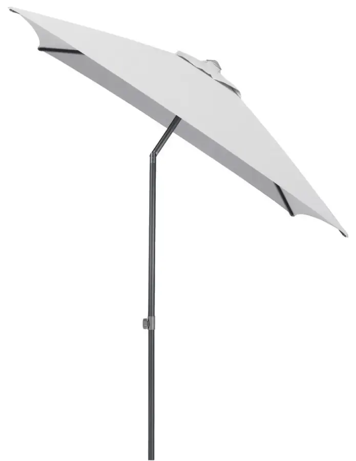 KETTLER Slunečník KETTLER EASY PUSH 200x200 cm - matný antracit/světle šedá - voděodolný