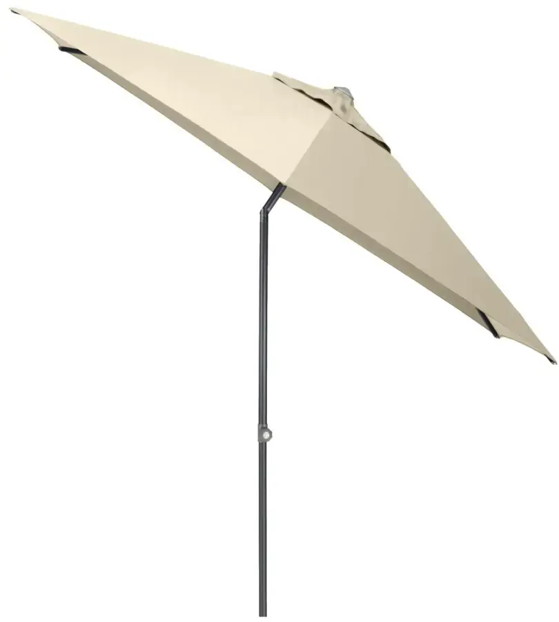 KETTLER Slunečník KETTLER EASY PUSH ø 300 cm - matný antracit/béžová - voděodolný