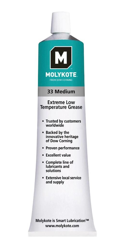 Molykote 33M Low Temperature Grease,100G Temperature Grease, Tube, 100G