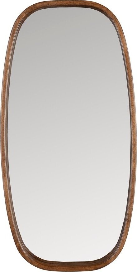 Nástěnné zrcadlo s dřevěným rámem 40x80 cm Nyko – White Label