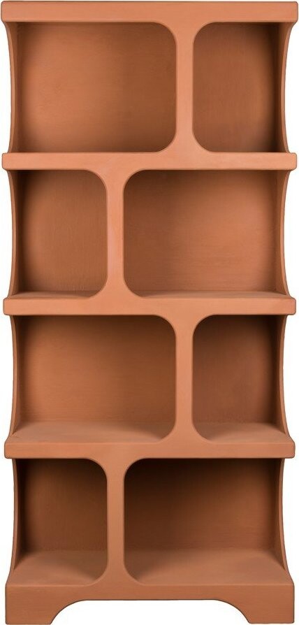 Knihovna v terakotové barvě 85x180x37 cm Dundee – Dutchbone