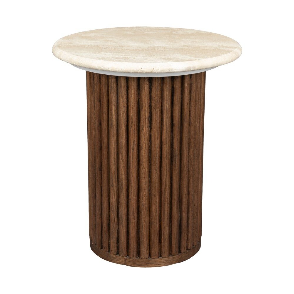 Kulatý odkládací stolek s deskou z kamene ø 35 cm Arda – Dutchbone