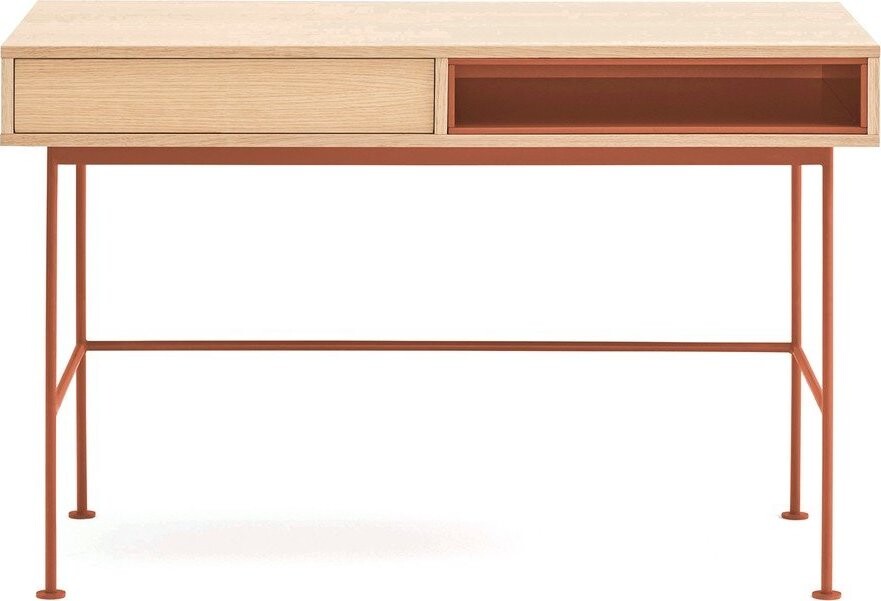 Pracovní stůl s deskou v dubovém dekoru 60x120 cm Yoko – Teulat