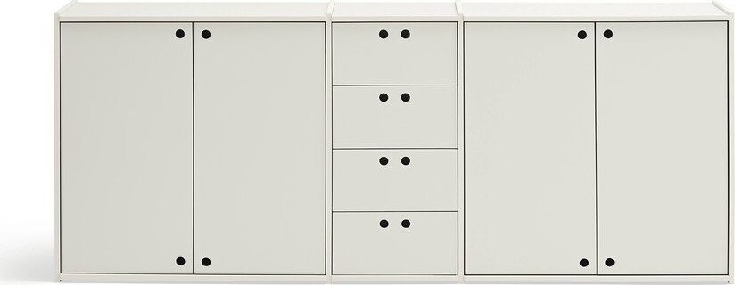 Krémová komoda 197x80x40 cm Wally – Teulat