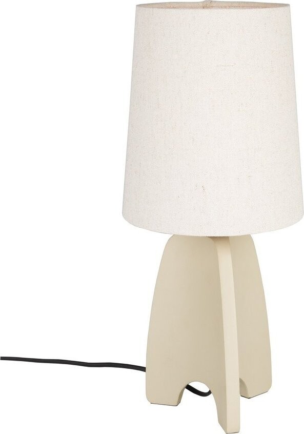 Béžová betonová stolní lampa s textilním stínidlem (výška 45 cm) Saba – Zuiver