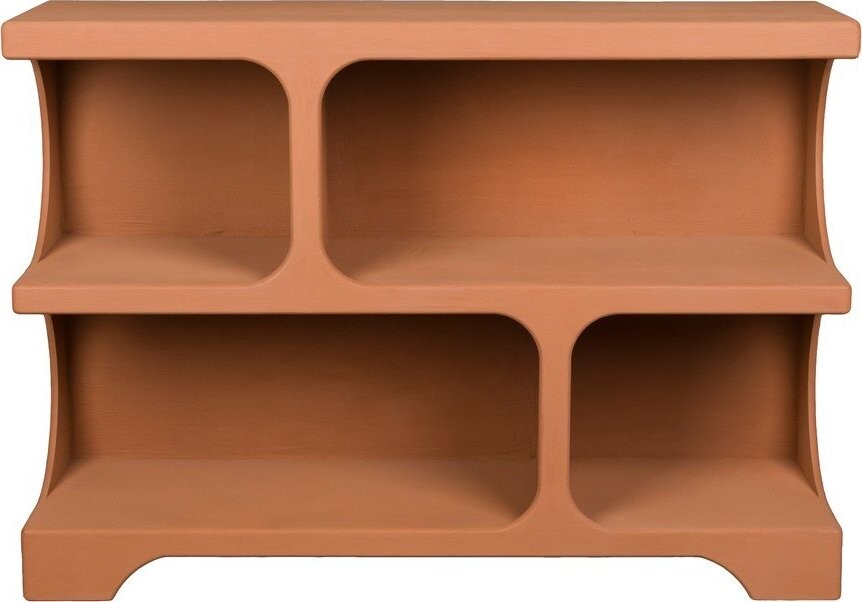 Knihovna v terakotové barvě 120x85x37 cm Dundee – Dutchbone