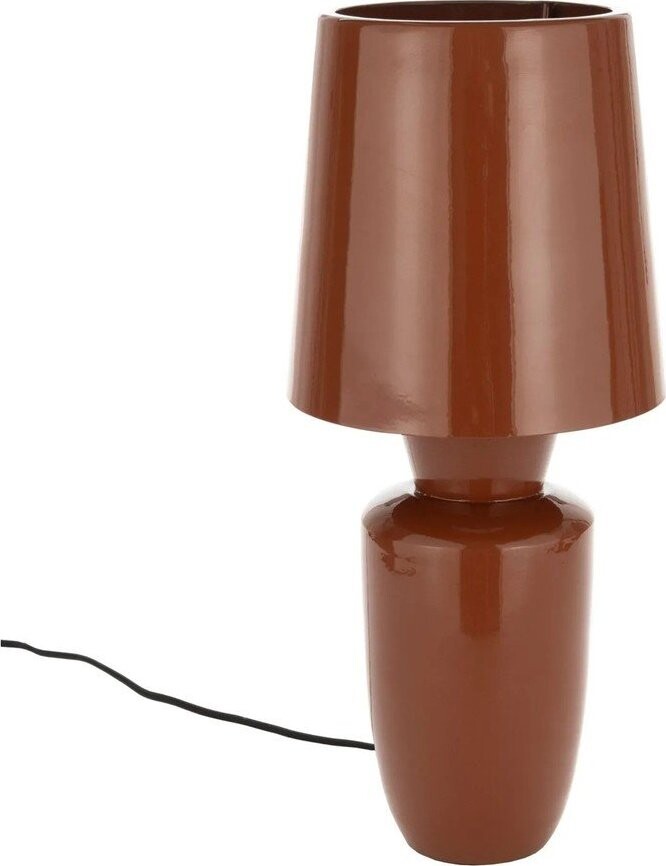 Kovová stolní lampa v terakotové barvě s kovovým stínidlem (výška 42 cm) Classy – Zuiver