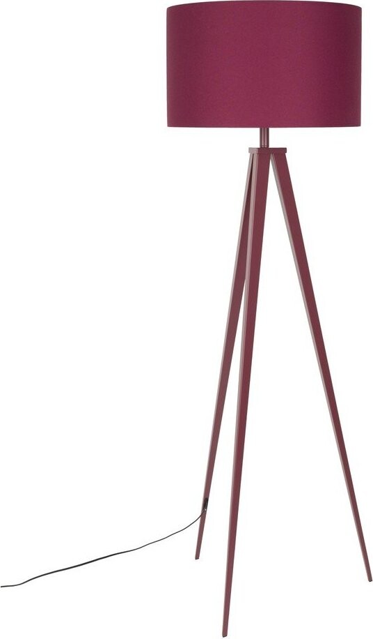 Vínová stojací lampa s textilním stínidlem (výška 157 cm) Tripod – Zuiver
