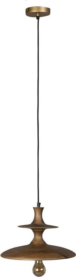 Závěsné svítidlo z mangového dřeva v tmavě přírodní barvě ø 34 cm Cath – Dutchbone