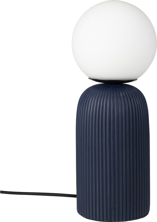 Modrá keramická stolní lampa se skleněným stínidlem (výška 38 cm) Dash – Zuiver
