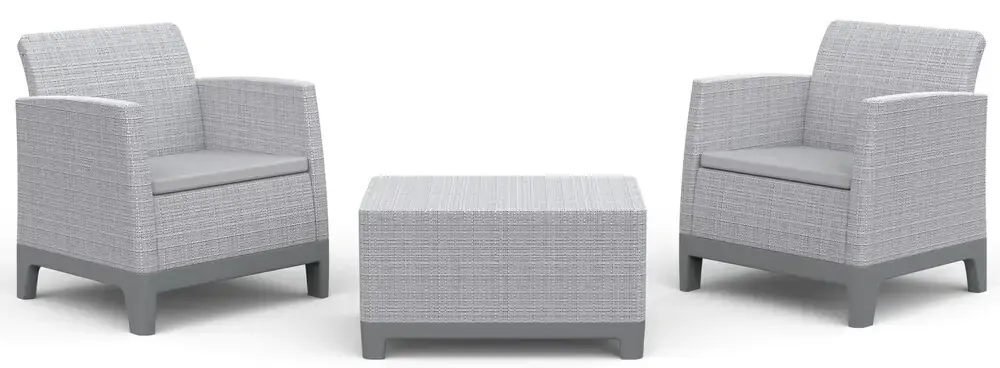 Keter SCANDI FORMA BALCONY - Ash grey/Storm grey