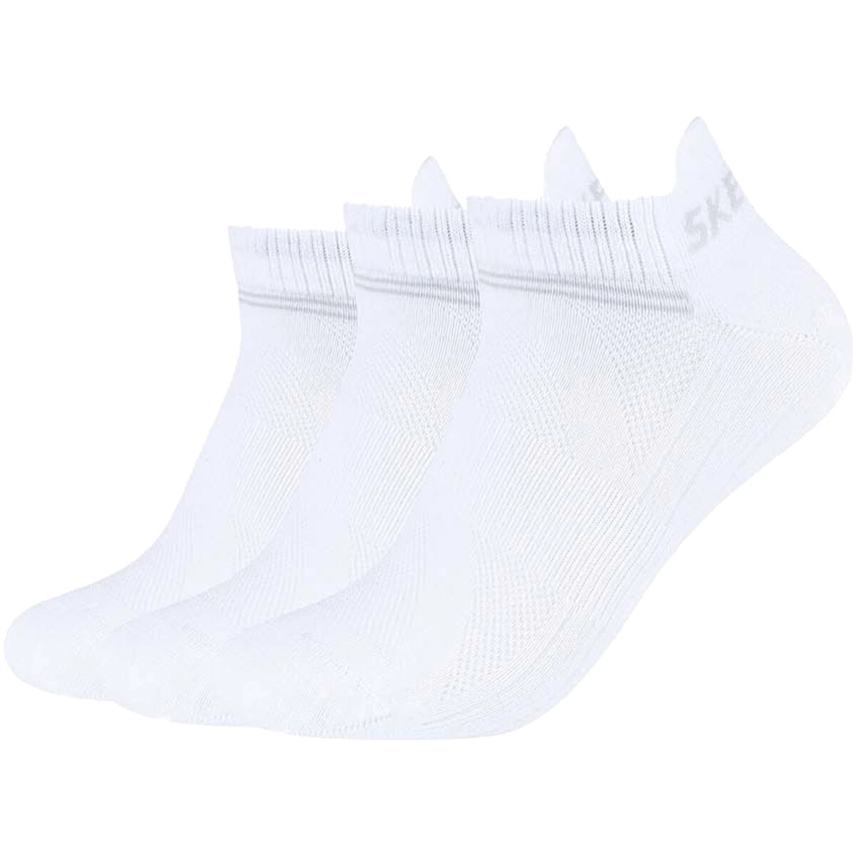 Skechers  3PPK Bamboo Mesh Sneaker Socks  Bílá