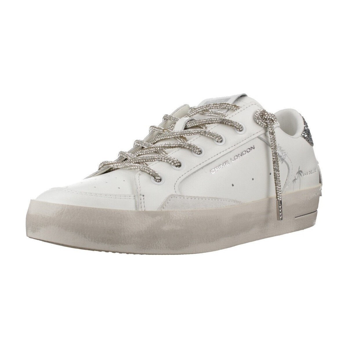 Crime London  Sport   Zapatillas Mujer Modèle Sk8 Deluxe  Bílá