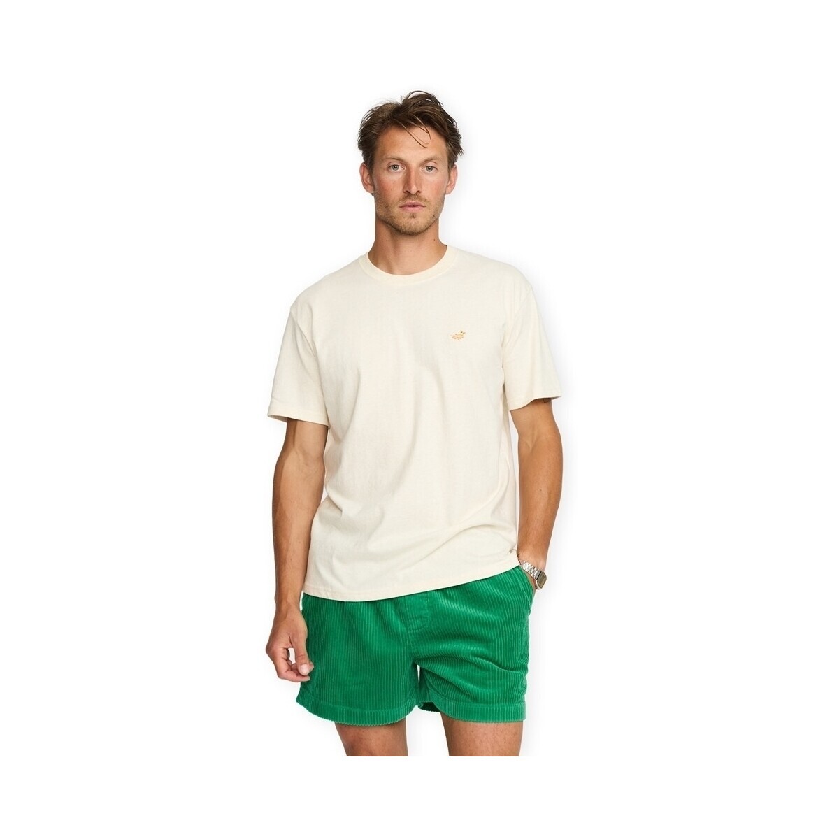 Revolution  Application T-Shirt 1450 DUC - Offwhite Melange  Béžová