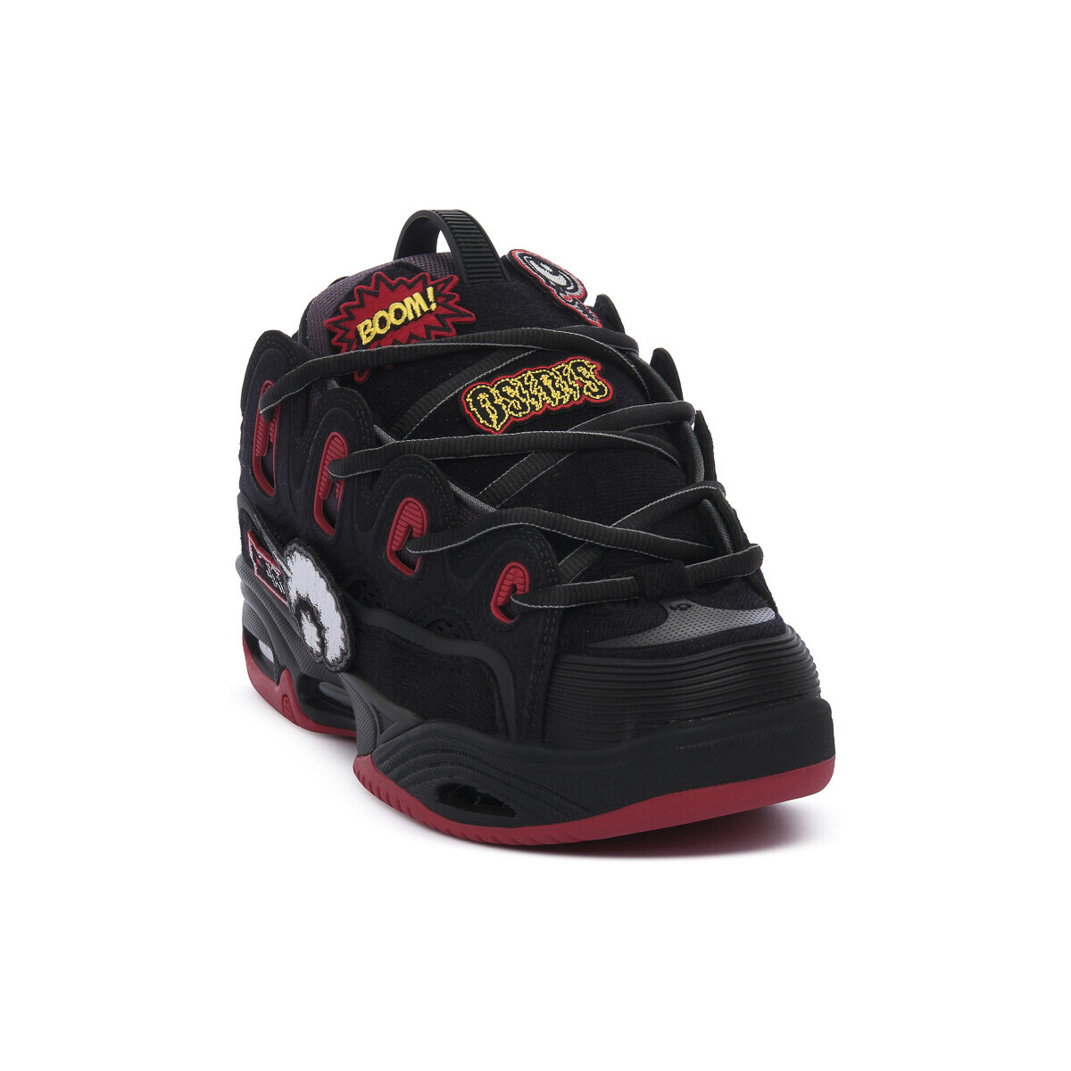 Osiris  D3 BLK RED VELCRO  Černá