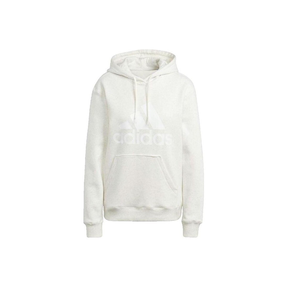adidas  Sweat à capuche  Essentials Big Logo Regular Fleece  Béžová
