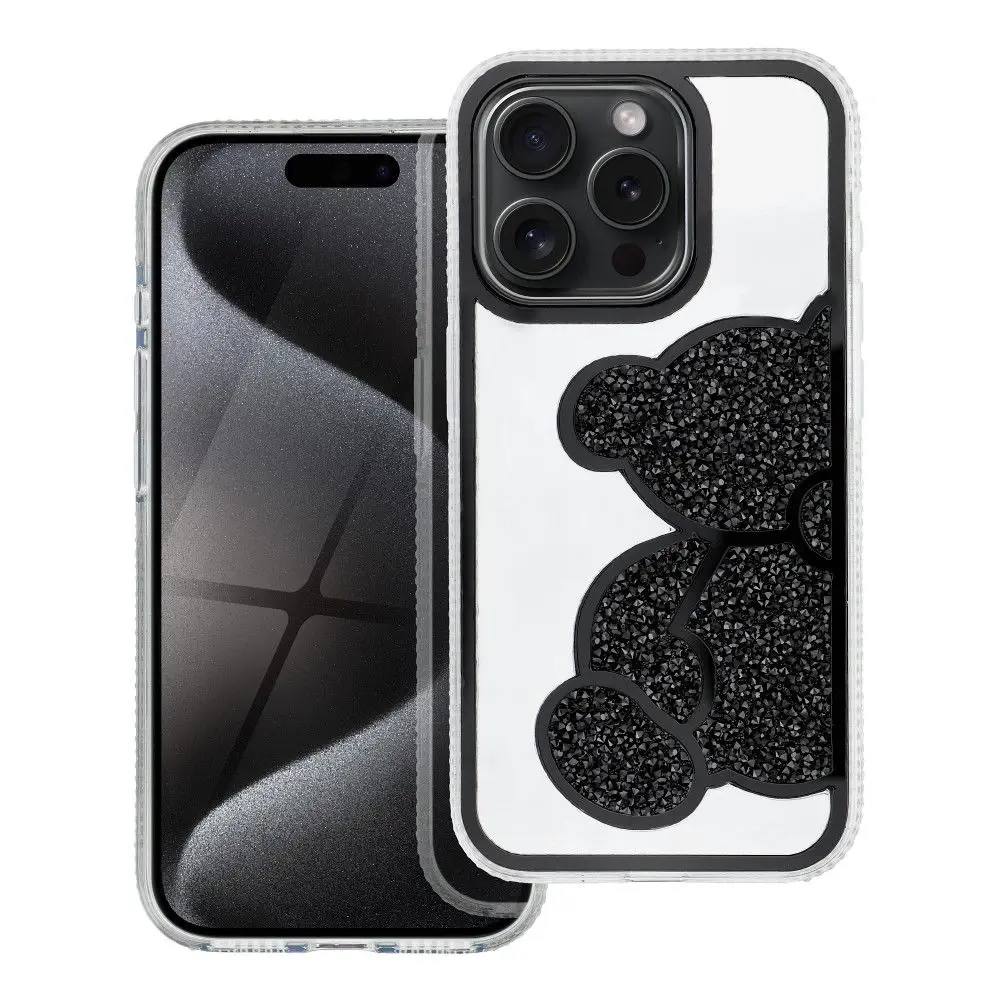 Zadní kryt TEDDY BEAR Case pro Apple iPhone 16, černá