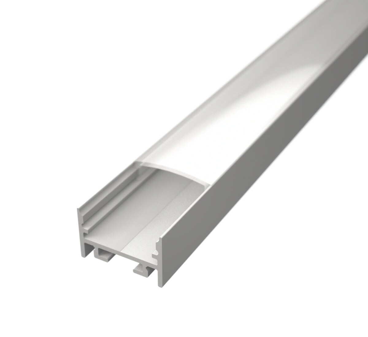 LED Solution Nástěnný profil pro LED pásky a pro konstrukci svítidel N19 bílý Vyberte variantu a délku: Profil bez difuzoru 2m LP111W