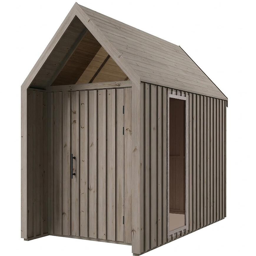 Zahradní domek Swedish Barn 1622 šedý V3