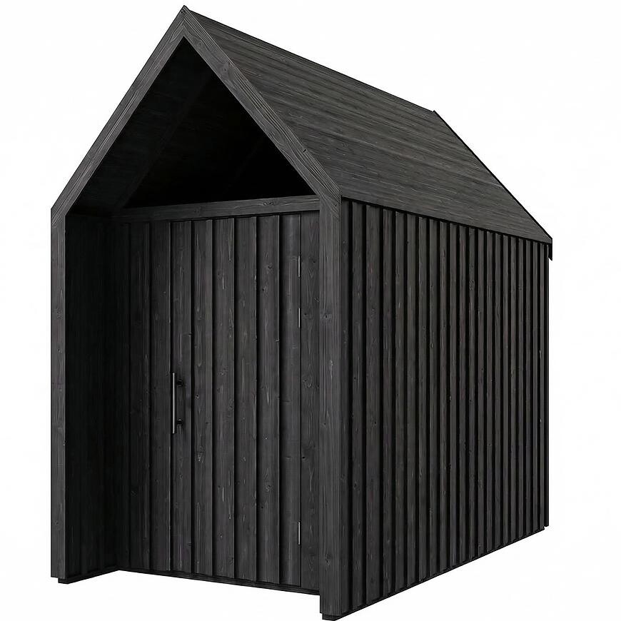 Zahradní domek Swedish Barn 1622 černý V4