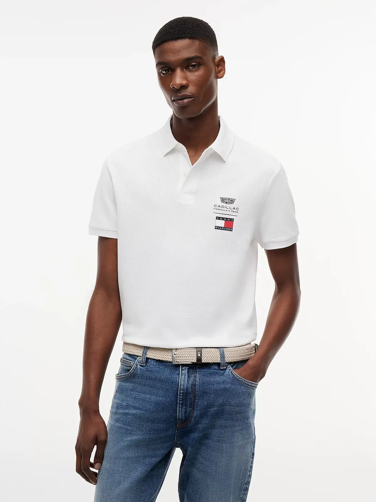 Tommy Hilfiger pánské bílé polo tričko MN0MN00089YBR M