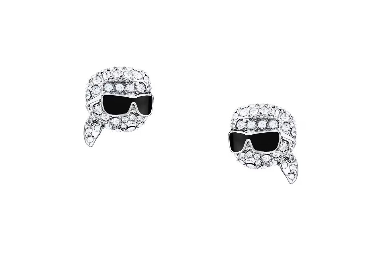 Karl Lagerfeld Ikonické náušnice s krystaly Karl Charms KLAYD20