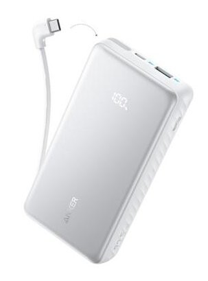 Powerbanka Anker Zolo 20000mAh, 22,5W s kabelem USB-C bílá
