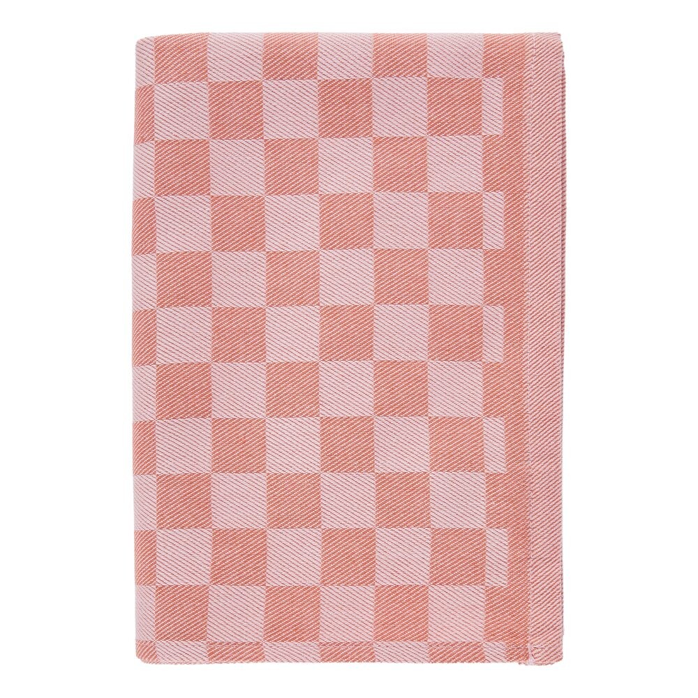 CHECKER STYLE Utěrka - tm. oranžová