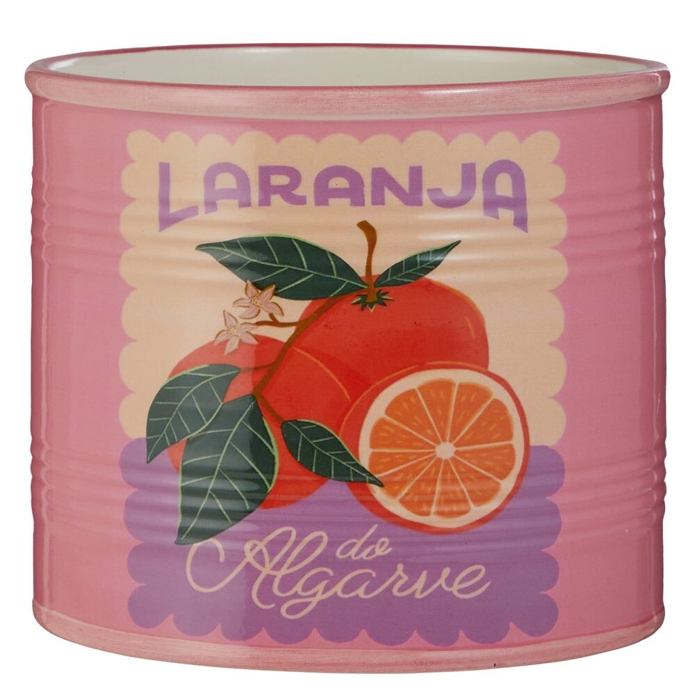 TIN Květináč pomeranč 13 cm - oranžová