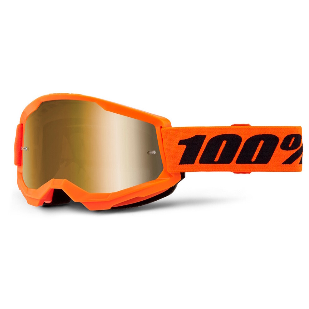 100% Strata 2 Junior Mirror Orange, True zlaté plexi