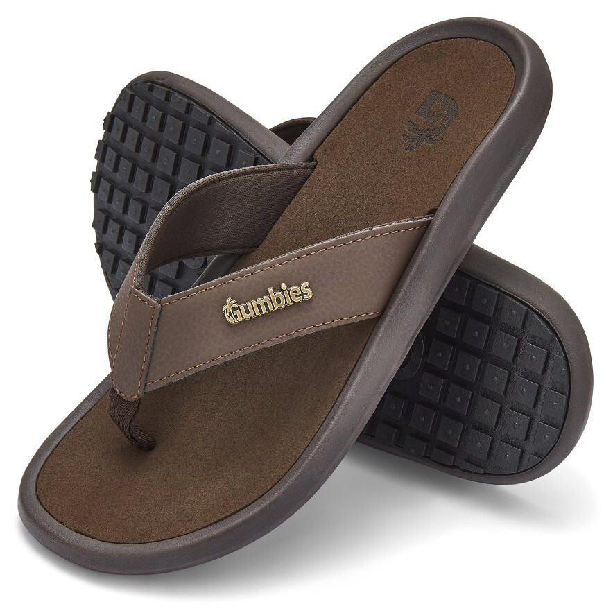 Žabky Gumbies Noosa Brown Velikost bot (EU): 46 / Barva: hnědá