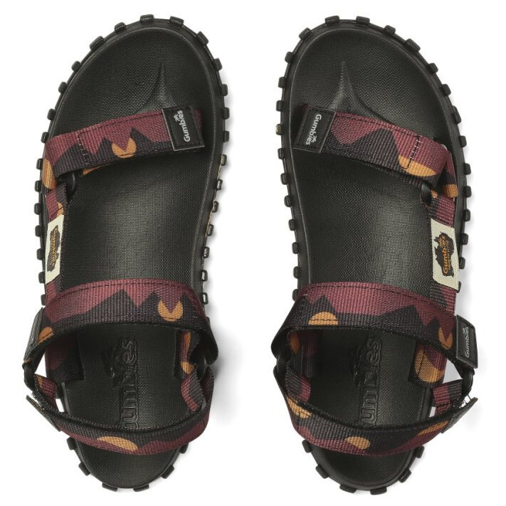 Pánské sandály Gumbies Scrambler Burgundy a Orange Velikost bot (EU): 39 / Barva: fialová/oranžová