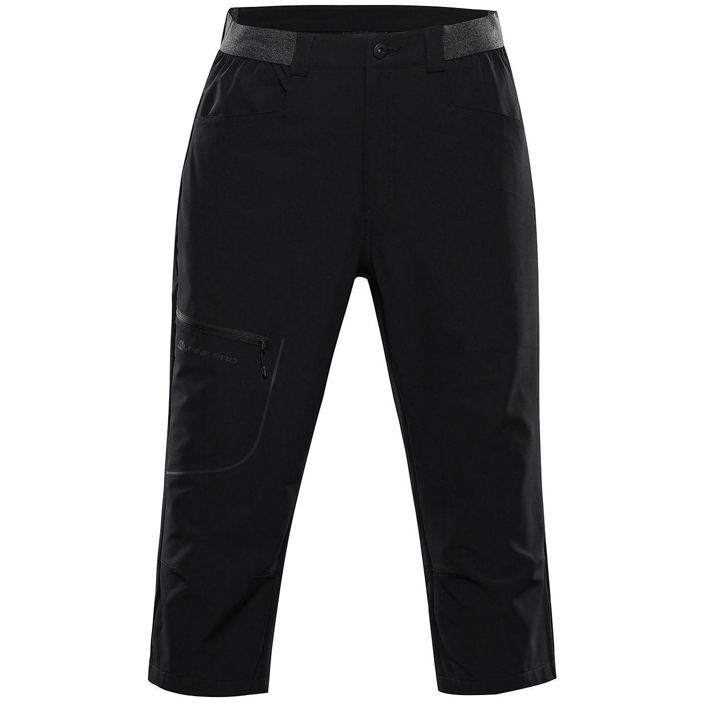 Pánské 3/4 kalhoty Alpine Pro Weder 2 Velikost: 4XL / Barva: černá