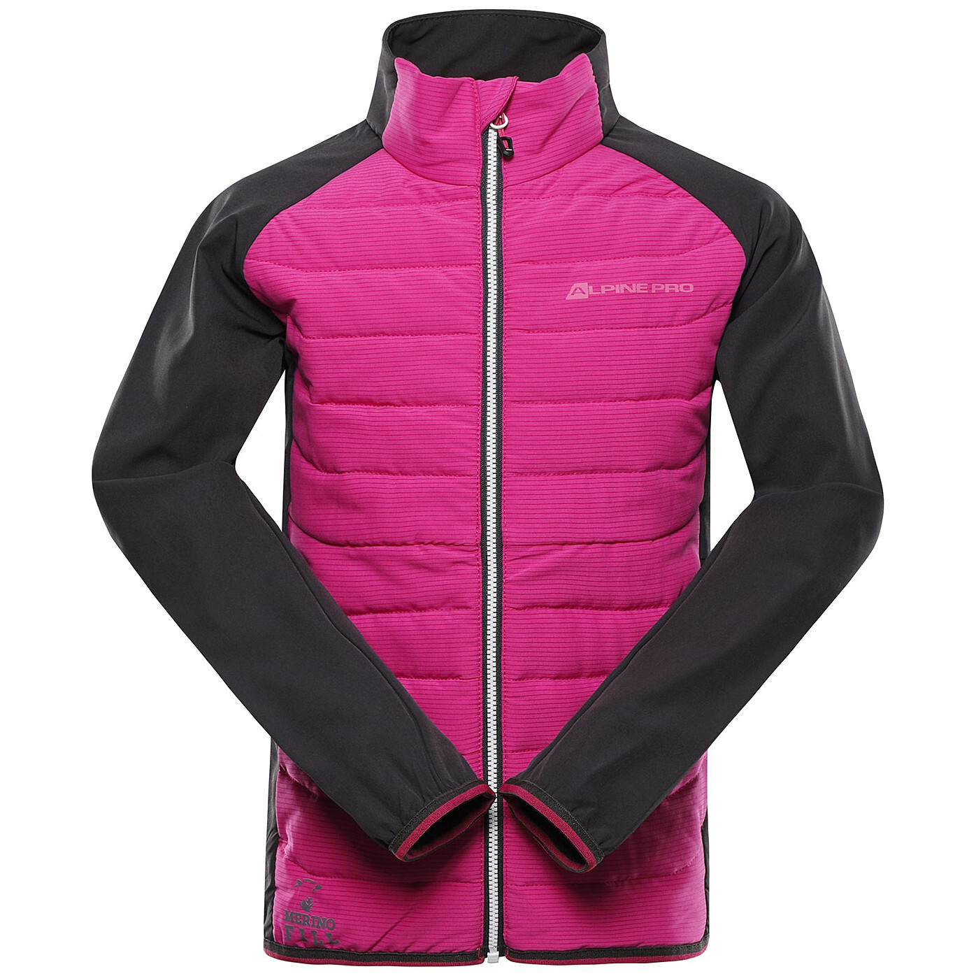 Dětská bunda Alpine Pro Gerlo Fuchsia Dětská velikost: 104-110 / Barva: růžová