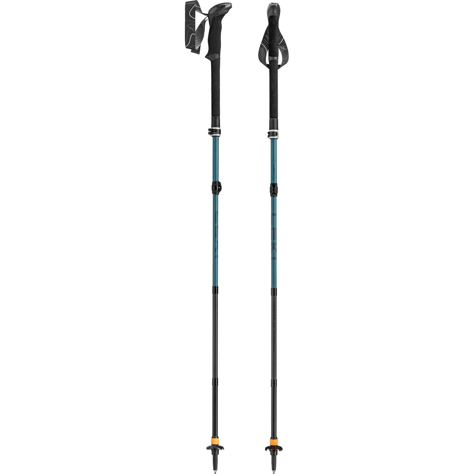 Trekové hole Leki Makalu FX Carbon AS Délka holí: 130 cm / Barva: modrá/zelená